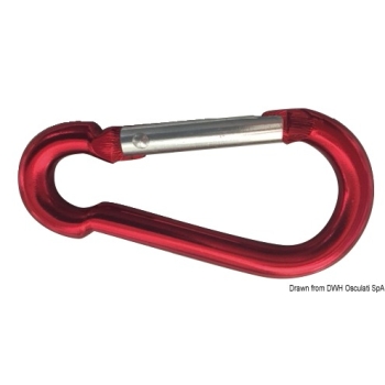 Moschettone lega leggera mm 80 