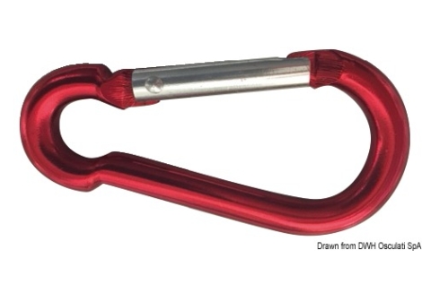 Moschettone lega leggera mm 80 