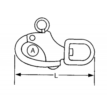 Moschettone spinnaker mm.87