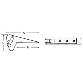 Musone inox per Bruce/Trefoil max 30 kg 