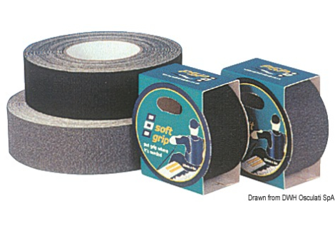 Nastro antisdrucciolo adesivo 50 mm grigio 