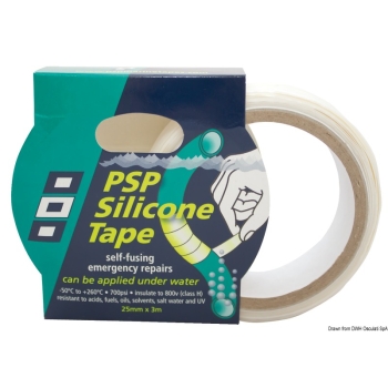 Nastro in silicone autoamalgamante bianco 