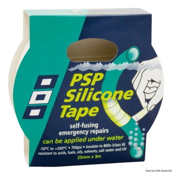 Nastro in silicone autoamalgamante bianco 