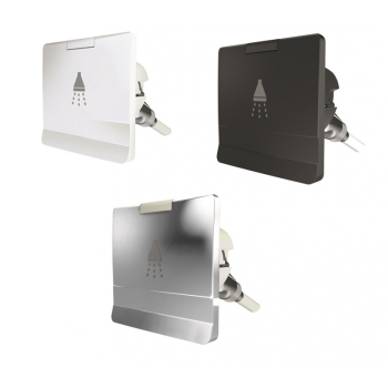 Nicchia cromat quadrat per doccetta