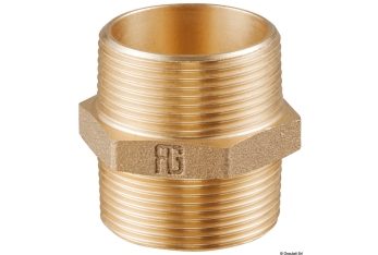 Niples doppio in bronzo M-M 1"1/2 