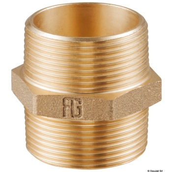 Niples doppio in bronzo M-M 1"1/2 