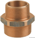 Niples doppio ridotto in bronzo M-M 1" x 3/4" 