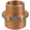 Niples doppio ridotto in bronzo M-M 3/8" x 1/4" 