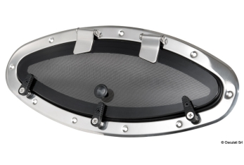 Oblò Bomar inox ellittico 495 x 219 mm 