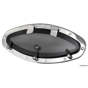 Oblò Bomar inox ellittico 495 x 219 mm 