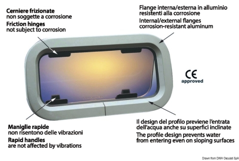 Oblò Lewmar Standard 3 