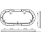 Oblò ovale Bomar Flagship 216 x 444 mm 
