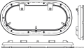 Oblò ovale Bomar Flagship 216 x 444 mm 