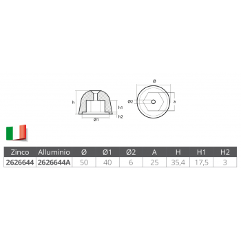 OGIVA SIDE POWER-SLEIPNER ALLUMINIO