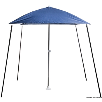 Ombrellone "PARASOL" pieghevole per barca blu navy 
