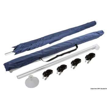 Ombrellone "PARASOL" pieghevole per barca blu navy 