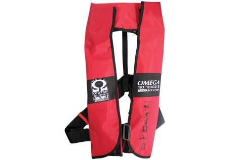 Omega salvagente autogonfiabile, Autom., 290N, con imbrag., ISO, Adulto