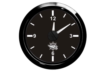Orologio al quarzo nero/lucida 