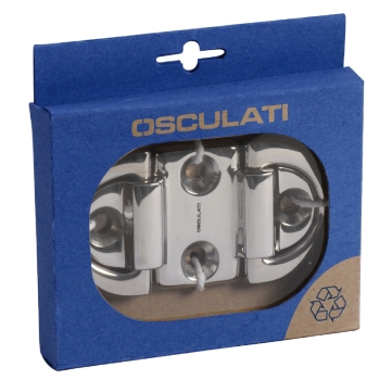 Pad eye 45x45 mm anello 6 mm (2 fori) carico di rottura 1800 kg