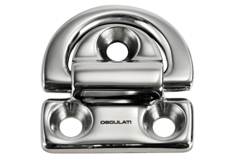 Pad eye 75x77 mm anello 10 mm carico di rottura 7000 kg