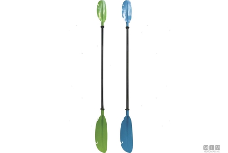 Pagaia Asimmetrica H2O Kayaks Wave 220 Cm – 2 Pezzi In Alluminio, 3 Angoli Regolabili, Impugnature In Vinile, Galleggiante E Resistente