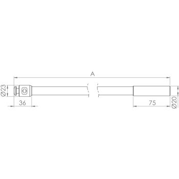 Palo tendalino flessibile  153cm 