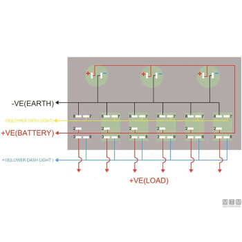 Pannello da6p+usb+presa+volt