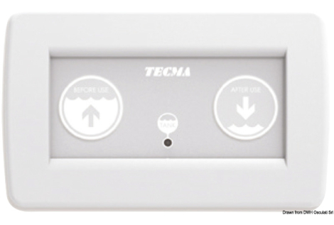 Pannello di controllo Tecma All in One 2 bottoni 