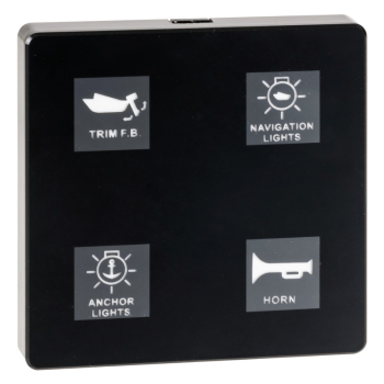 Pannello elettrico touch 4 interr. High power 