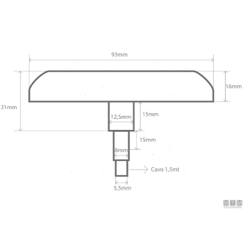 Pannello inox wk 2 interruttori<