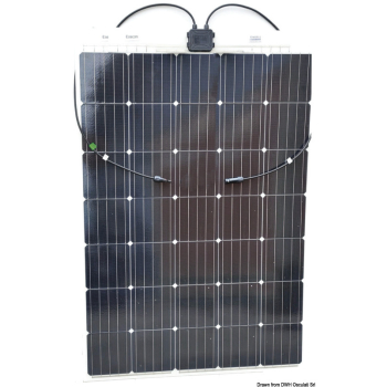 Pannello solare Enecom 165 Wp 1355 x 660 mm con occhielli 