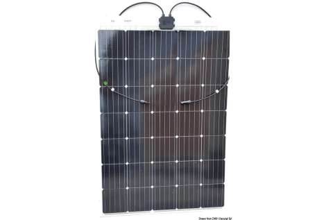 Pannello solare Enecom 165 Wp 1355 x 660 mm con occhielli 