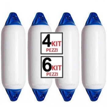 Kit 4 Parabordi Majoni Per Barche E Gommoni - Misure F0, F1, F2, F3 In PVC Con Testa Blu - Foto 12