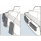 Parabordo piatto 490x190 grigio