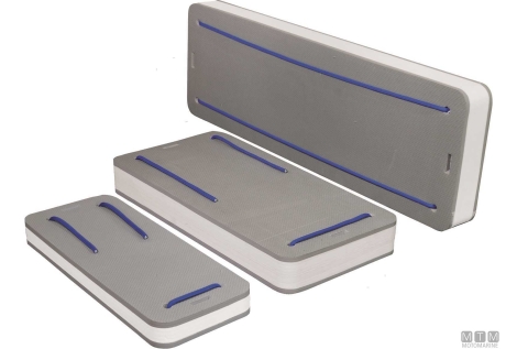 Parabordo piatto 890x290 grigio 