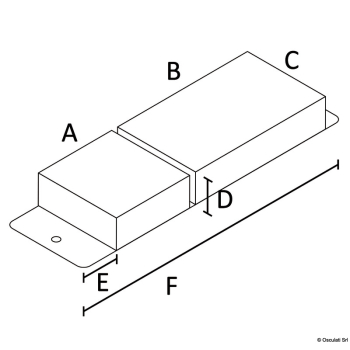 Parabordo PVC piatto 610 mm bianco 