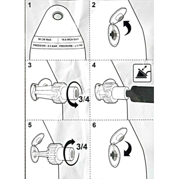 Parabordo rib bianco Ø cm.12x48