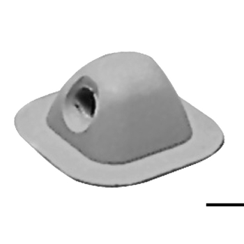 Passacima grigio chiaro RAL 7035 96x96 mm  