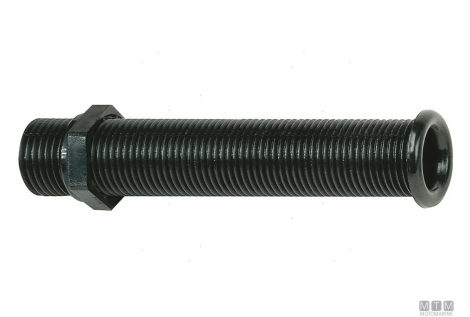 Passascafo lungo d25mm nero 