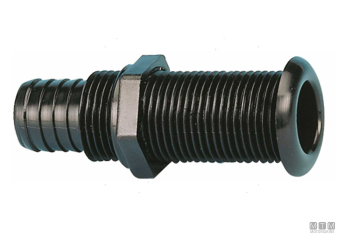 Passascafo pipe d22.7mm grigio 