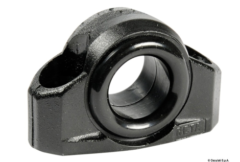 Passascotte nylon nero 9 mm 