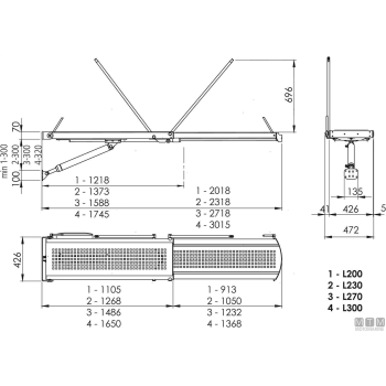 Passerella idraulica mtm 270 ss 24v