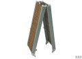 Passerella pieg 190cm alu/carab