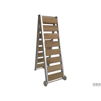Passerella Pieghevole in Alluminio e Legno