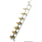 Passerella in Acciaio Inox con Scaletta in Legno 150 cm 