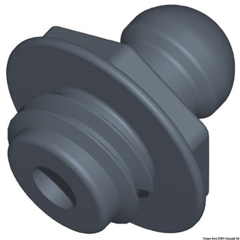 Perno filettato corto/corto pallina standard 