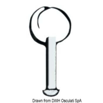 Perno inox 5x10 senza anello 