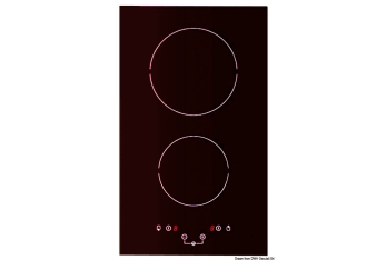 Piano cottura in vetroceramica 2 fuochi comandi touch-50.707.82