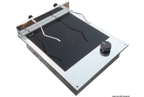 Piano cottura vetroceramica 1+1 fuoco 