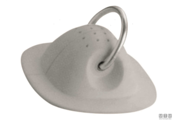 Piastra grigia con anello inox